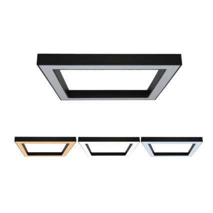 LED griestu gaismeklis LED/130W/230V 3000/4000/6500K 100x100 cm melns