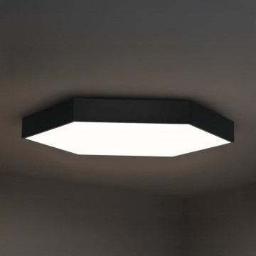 LED griestu gaismeklis LED/135W/230V 3000/4000/6500K Ø 80 cm melns