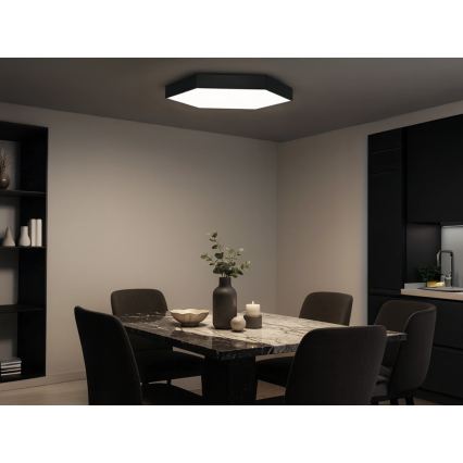 LED griestu gaismeklis LED/135W/230V 3000/4000/6500K Ø 80 cm melns