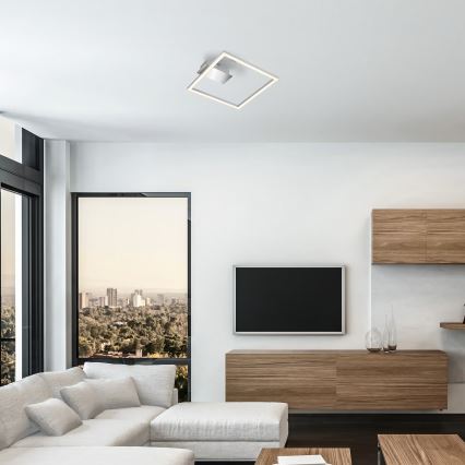 LED griestu gaismeklis LED/14W/230V matēts hroms