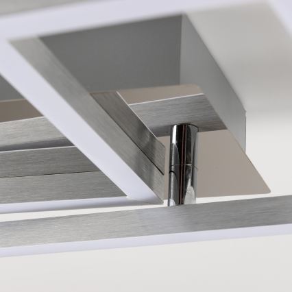 LED griestu gaismeklis LED/17W/230V matēts hroms