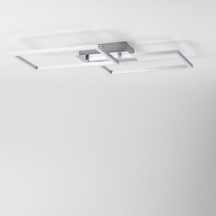 LED griestu gaismeklis LED/17W/230V matēts hroms