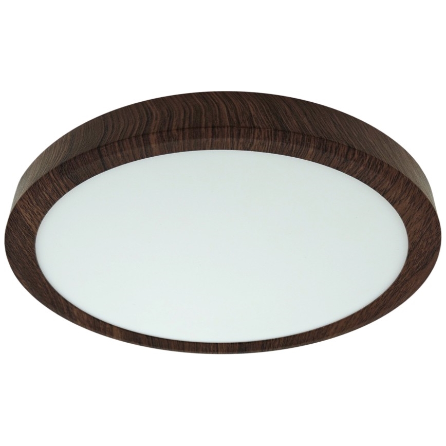 LED griestu gaismeklis LED/18W/230V 3000/4000/6500K Ø 23 cm brūns