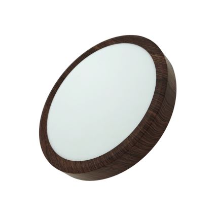 LED griestu gaismeklis LED/18W/230V 3000/4000/6500K Ø 23 cm brūns