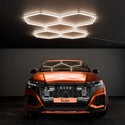 LED griestu lampa HEXAGON LED/240W/85-265V 4000K 298x209 cm CRI 90 IP44 balta