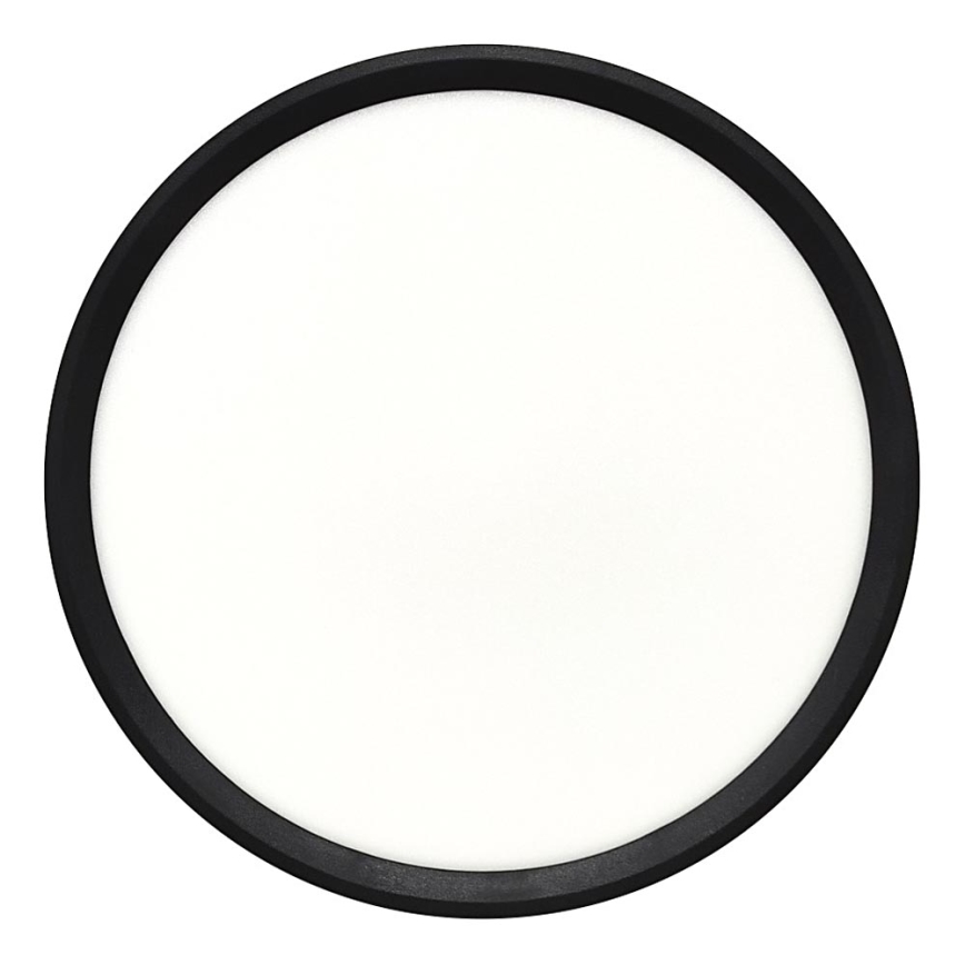 LED griestu gaismeklis LED/24W/230V 3000/4000/6500K Ø 30 cm melns