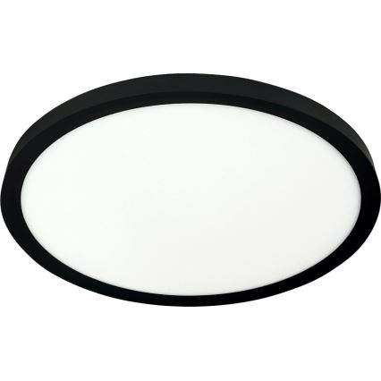 LED griestu gaismeklis LED/24W/230V 3000/4000/6500K Ø 30 cm melns