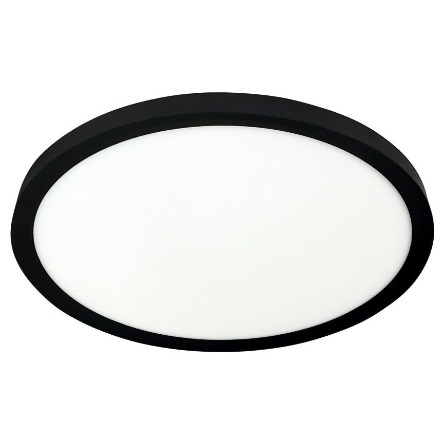 LED griestu gaismeklis LED/24W/230V 3000/4000/6500K Ø 30 cm melns