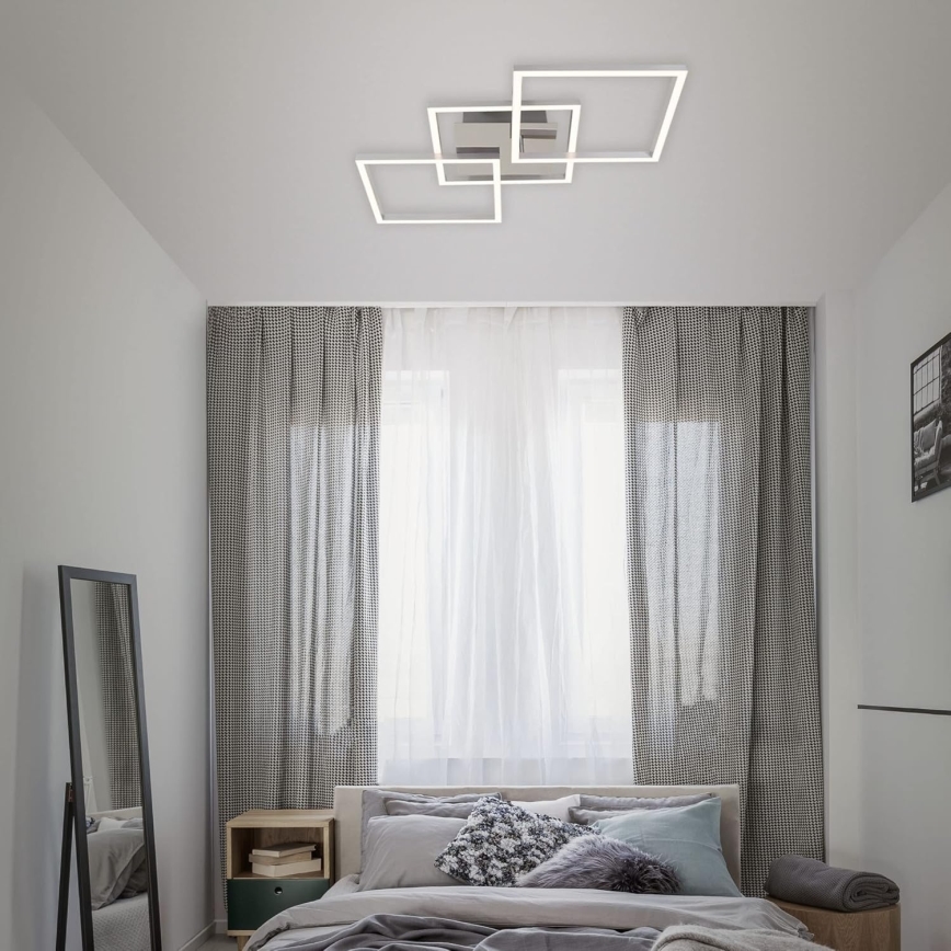 LED griestu gaismeklis LED/33W/230V 3000K matēts hroms