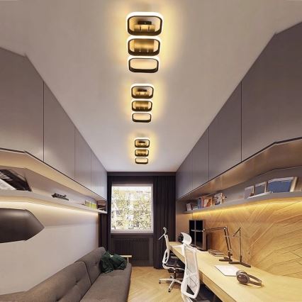 LED griestu gaismeklis LED/33W/230V melns