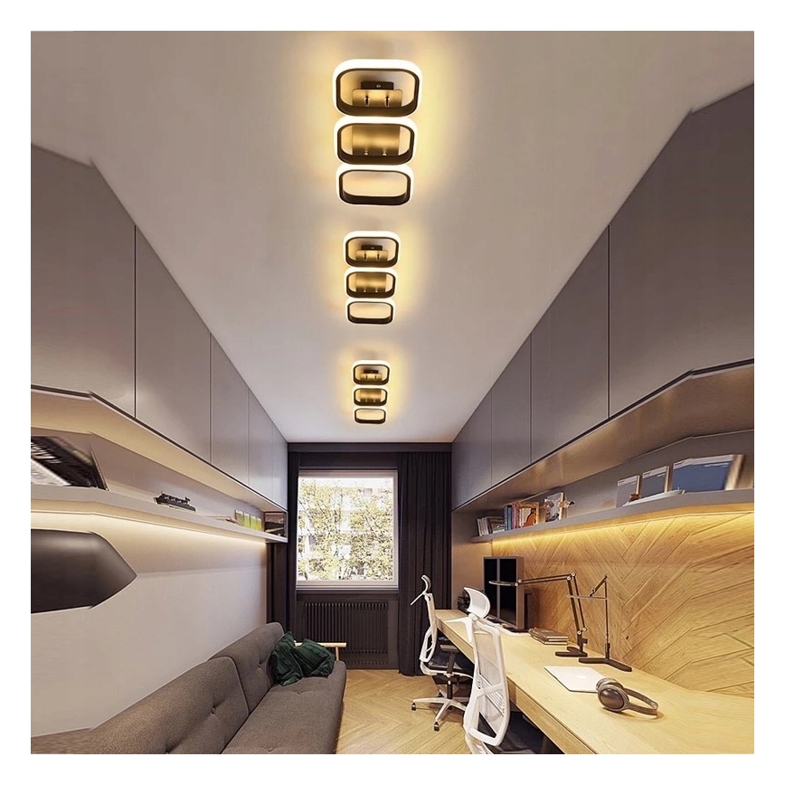 LED griestu gaismeklis LED/33W/230V melns