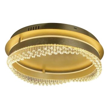 LED griestu gaismeklis LED/36W/230V Ø 43 cm zelta krāsā