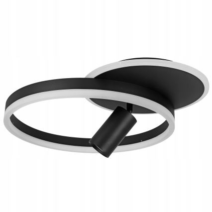 LED griestu gaismeklis LED/38W/230V + 1xGU10/30W melns