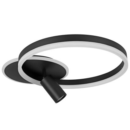 LED griestu gaismeklis LED/38W/230V + 1xGU10/30W melns