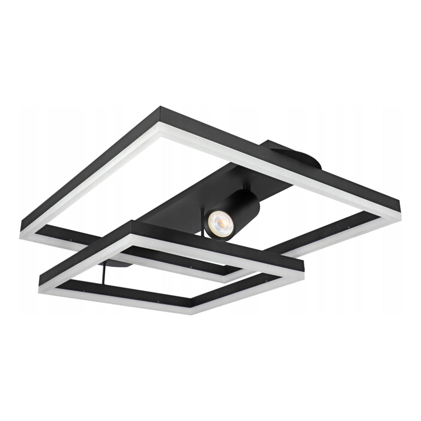 LED griestu gaismeklis LED/38W/230V + 1xGU10/30W melns