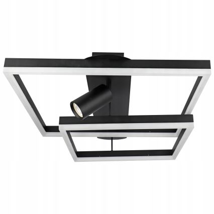 LED griestu gaismeklis LED/38W/230V + 1xGU10/30W melns
