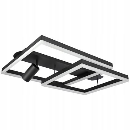 LED griestu gaismeklis LED/38W/230V + 1xGU10/30W melns