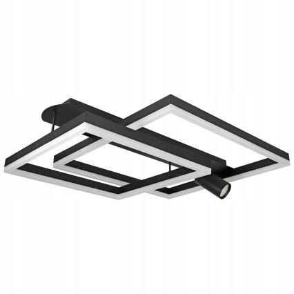 LED griestu gaismeklis LED/38W/230V + 1xGU10/30W melns