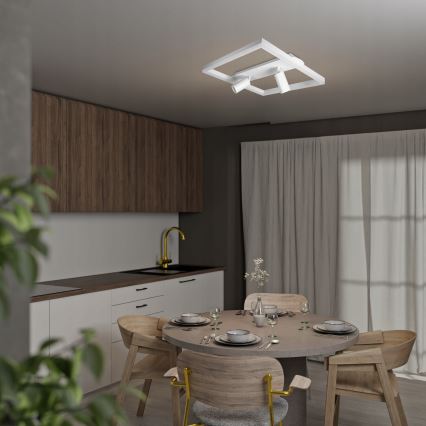 LED griestu gaismeklis LED/38W/230V + 2xGU10/30W balts