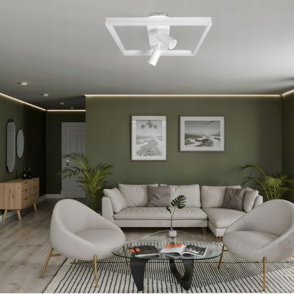 LED griestu gaismeklis LED/38W/230V + 2xGU10/30W balts