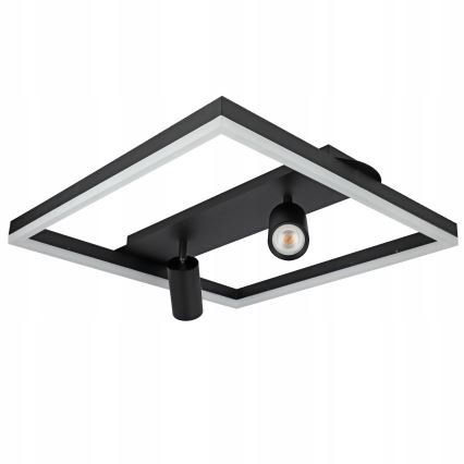 LED griestu gaismeklis LED/38W/230V + 2xGU10/30W melns