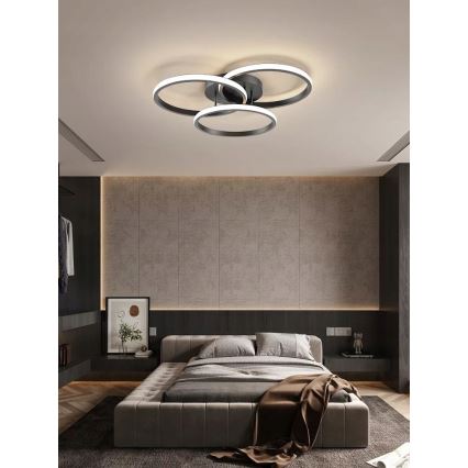 LED griestu gaismeklis LED/38W/230V melns