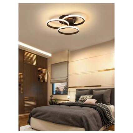 LED griestu gaismeklis LED/38W/230V melns