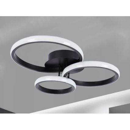 LED griestu gaismeklis LED/38W/230V melns