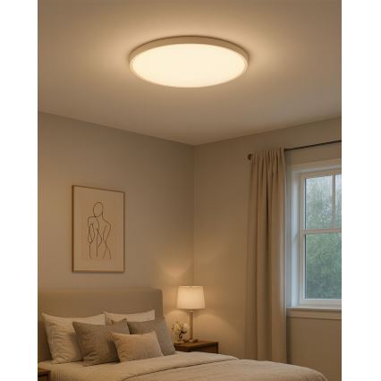 LED griestu gaismeklis LED/40W/230V 3000/4000/6500K Ø 50 cm balts
