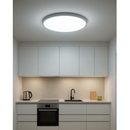 LED griestu gaismeklis LED/40W/230V 3000/4000/6500K Ø 50 cm balts