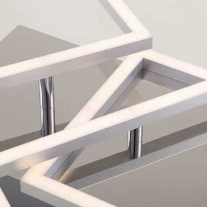 LED griestu gaismeklis LED/42W/230V 3000K matēts hroms