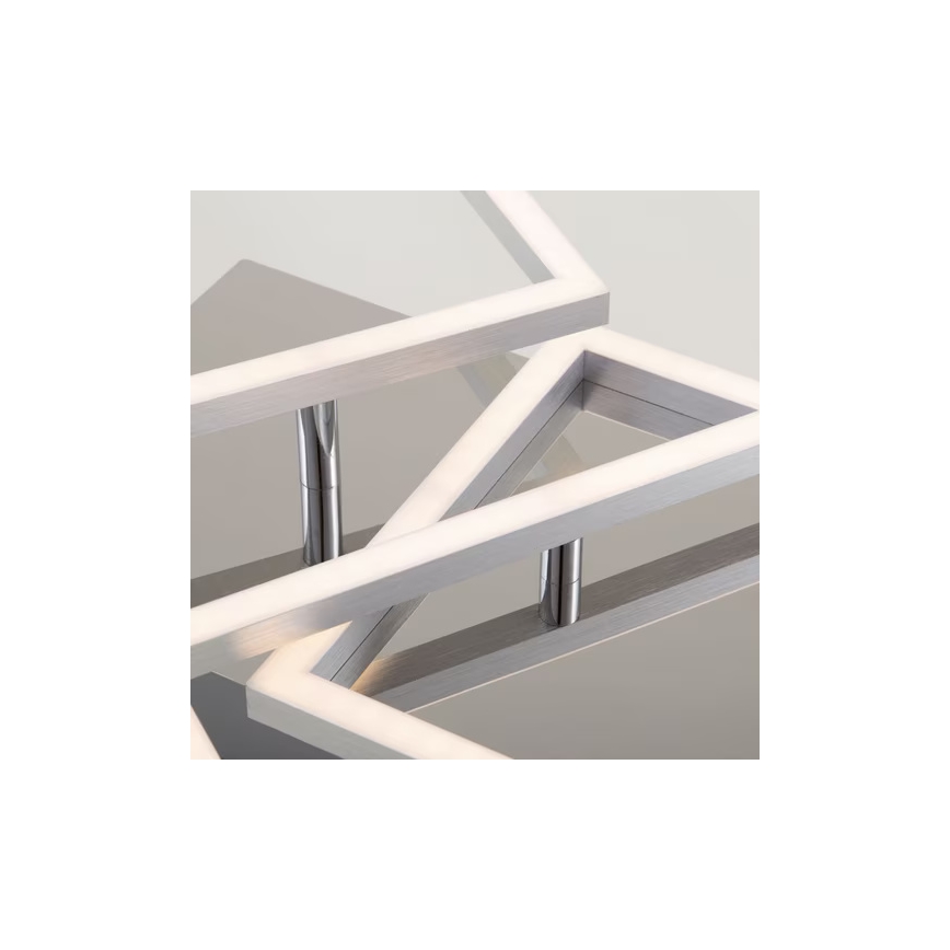 LED griestu gaismeklis LED/42W/230V 3000K matēts hroms