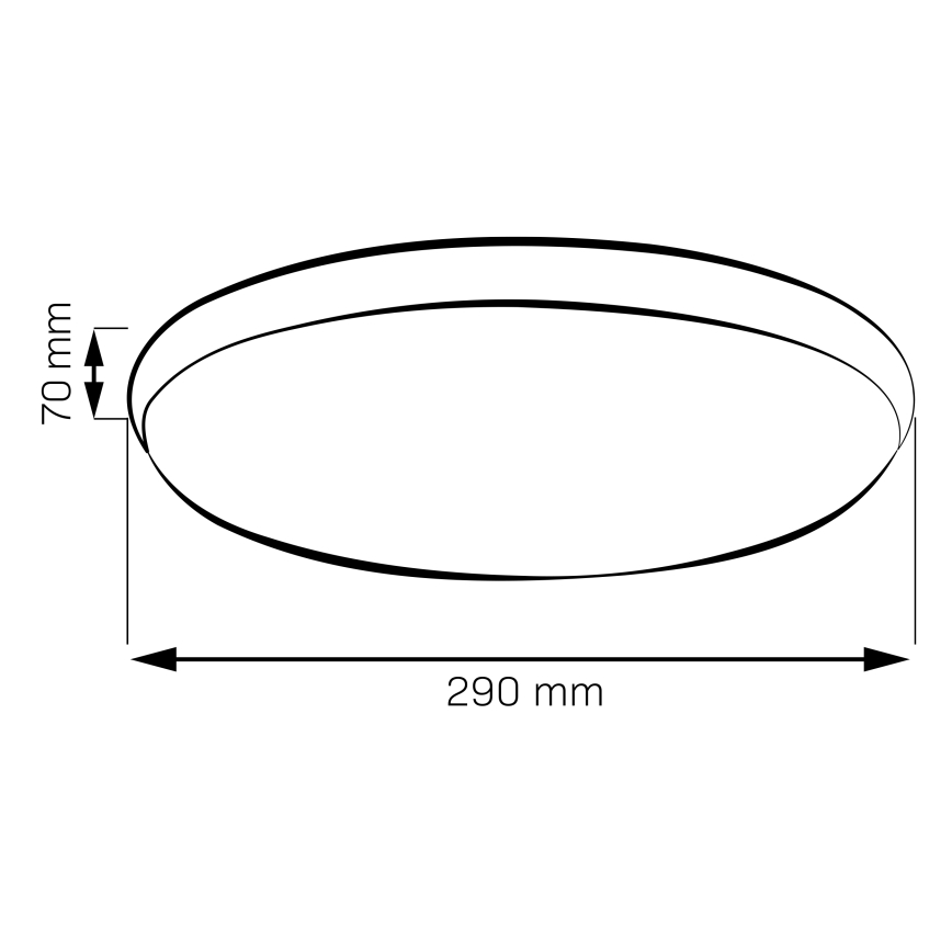 LED griestu gaismeklis LIBRA LED/15W/230V 4000K Ø 29 cm zeltains