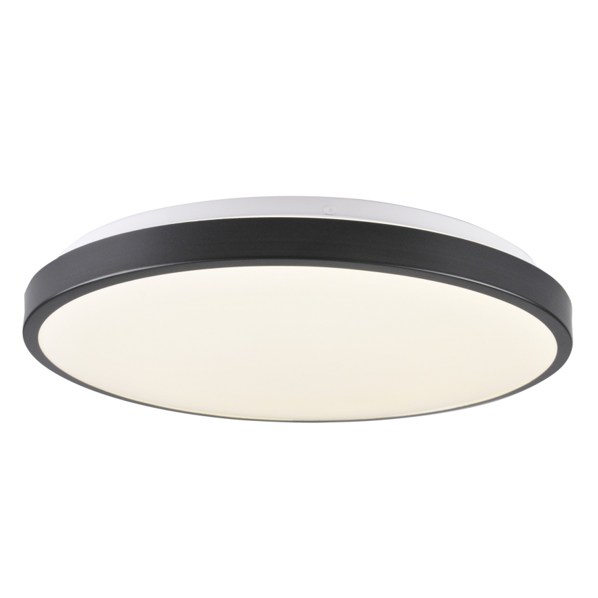 LED griestu gaismeklis LIBRA LED/24W/230V 4000K Ø 39 cm melns