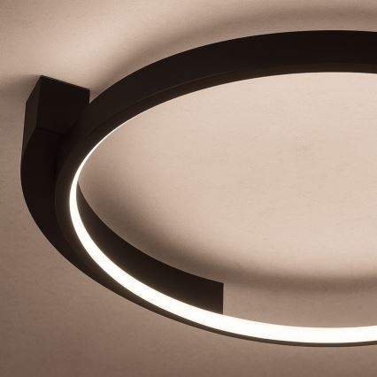 LED griestu gaismeklis LUNA LED/18W/230V Ø 42,5 cm melns