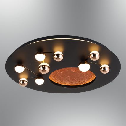 LED griestu gaismeklis MARS LED/58W/230V 3000K melns