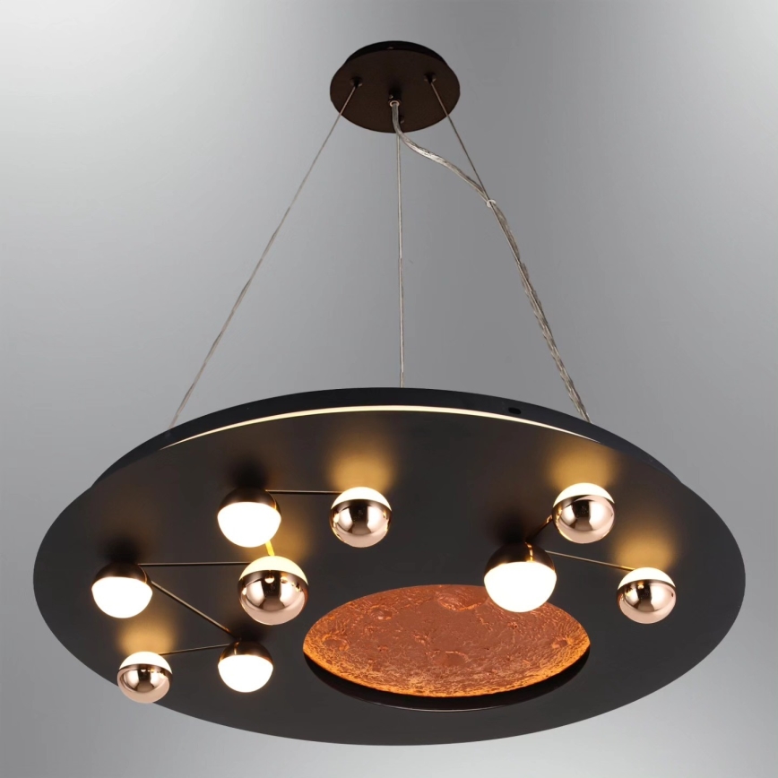 LED griestu gaismeklis MARS LED/58W/230V 3000K melns