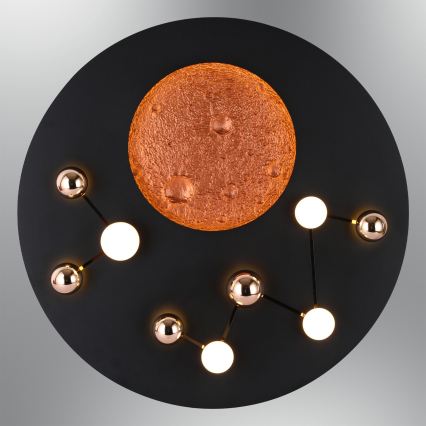 LED griestu gaismeklis MARS LED/58W/230V 3000K melns