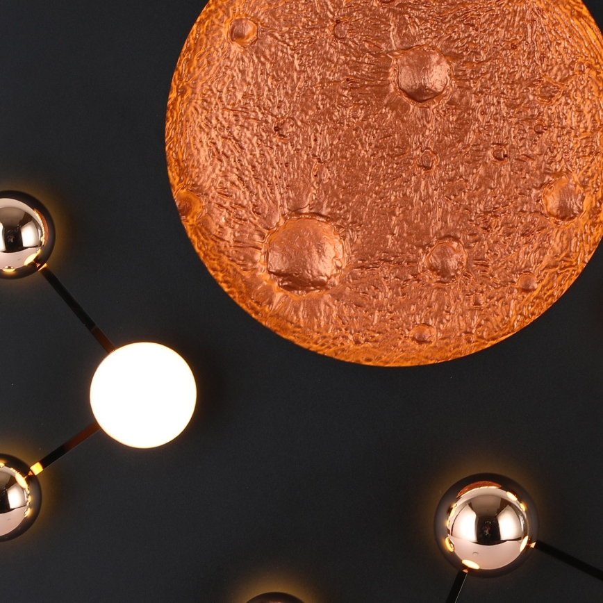 LED griestu gaismeklis MARS LED/58W/230V 3000K melns