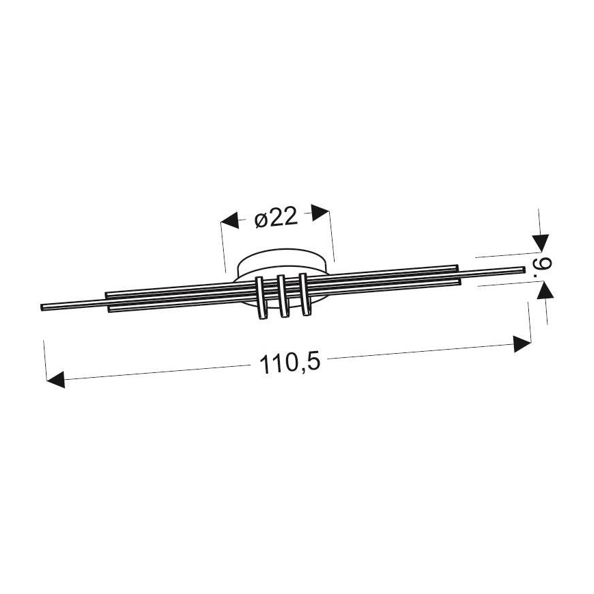 LED Griestu gaismeklis NAKSOS LED/40W/230V