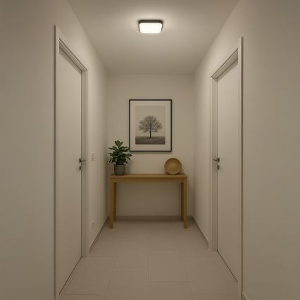 LED griestu gaismeklis NEMO LED/11W/230V 26x26 cm melns