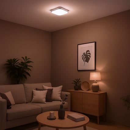 LED griestu gaismeklis NEMO LED/11W/230V 26x26 cm spīdīgs hroms
