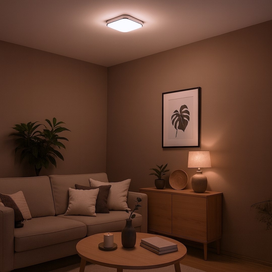 LED griestu gaismeklis NEMO LED/11W/230V 26x26 cm spīdīgs hroms