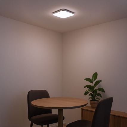 LED griestu gaismeklis NEMO LED/11W/230V 26x26 cm spīdīgs hroms