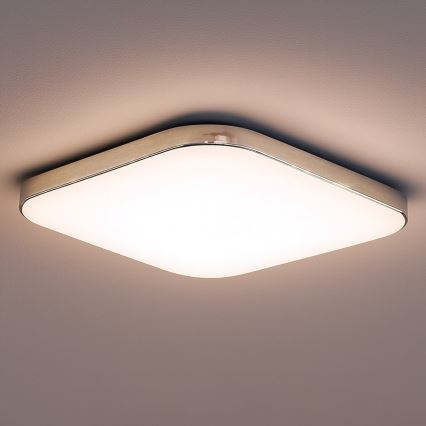 LED griestu gaismeklis NEMO LED/36W/230V 50x50 cm spīdīgs hroms