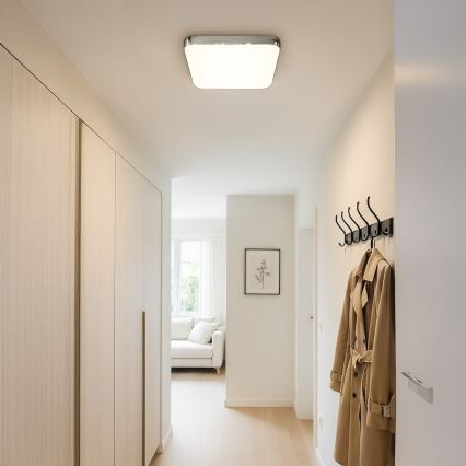 LED griestu gaismeklis NEMO LED/36W/230V 50x50 cm spīdīgs hroms