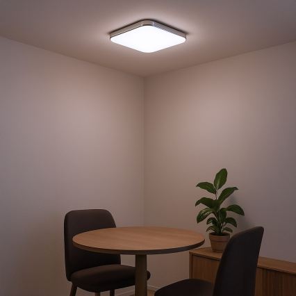 LED griestu gaismeklis NEMO LED/36W/230V 50x50 cm spīdīgs hroms