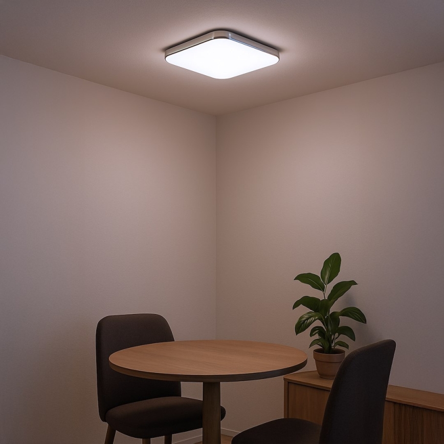 LED griestu gaismeklis NEMO LED/36W/230V 50x50 cm spīdīgs hroms
