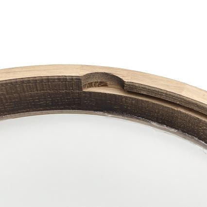 LED griestu gaismeklis OAK SMOKY SLIM LED/36W/230V 4000K Ø 37 cm ozols/tumši brūns