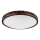 LED griestu gaismeklis OAK SMOKY SLIM LED/36W/230V 4000K Ø 47 cm ozols/tumši brūna